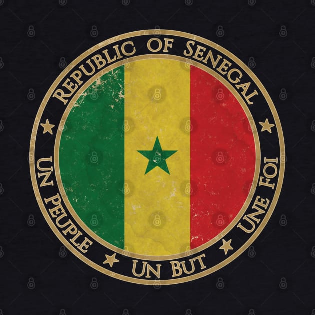 Vintage Republic of Senegal Africa African Flag by DragonXX